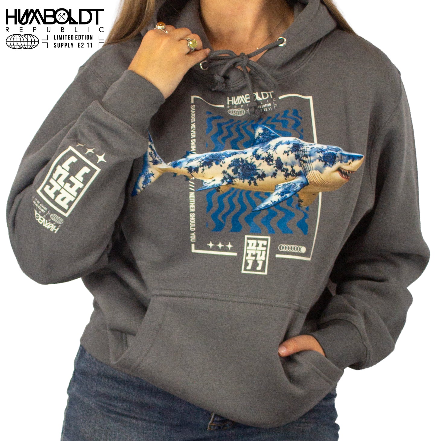 "Never Swim Backwards" Men's Hoodie