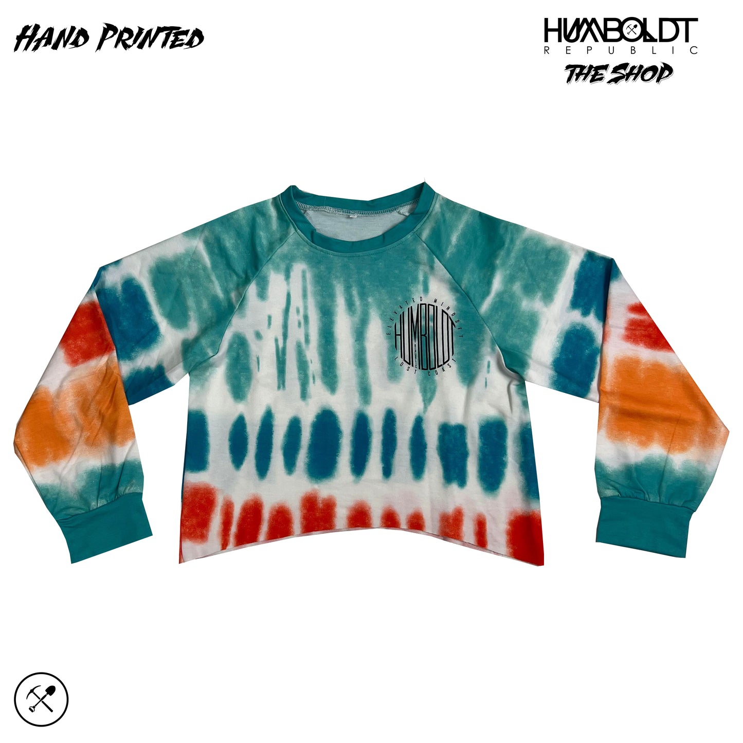 "HR Tie Dye" Women's Cropped Long Sleeve