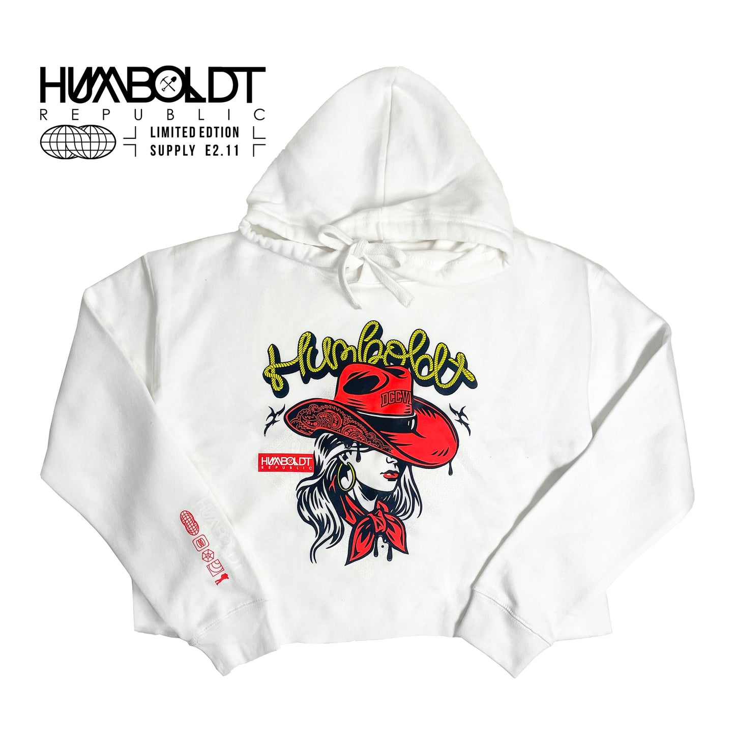 "WESTRA///" Cropped Hoodie