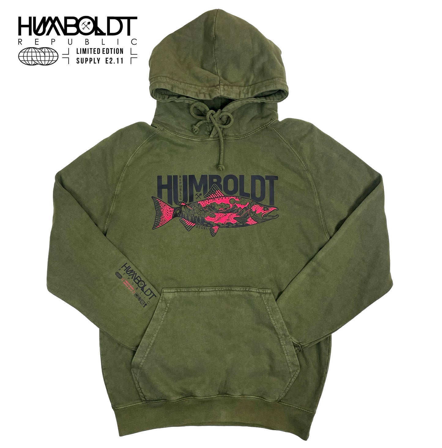 "King Salmon" Vintage Wash Hoodie