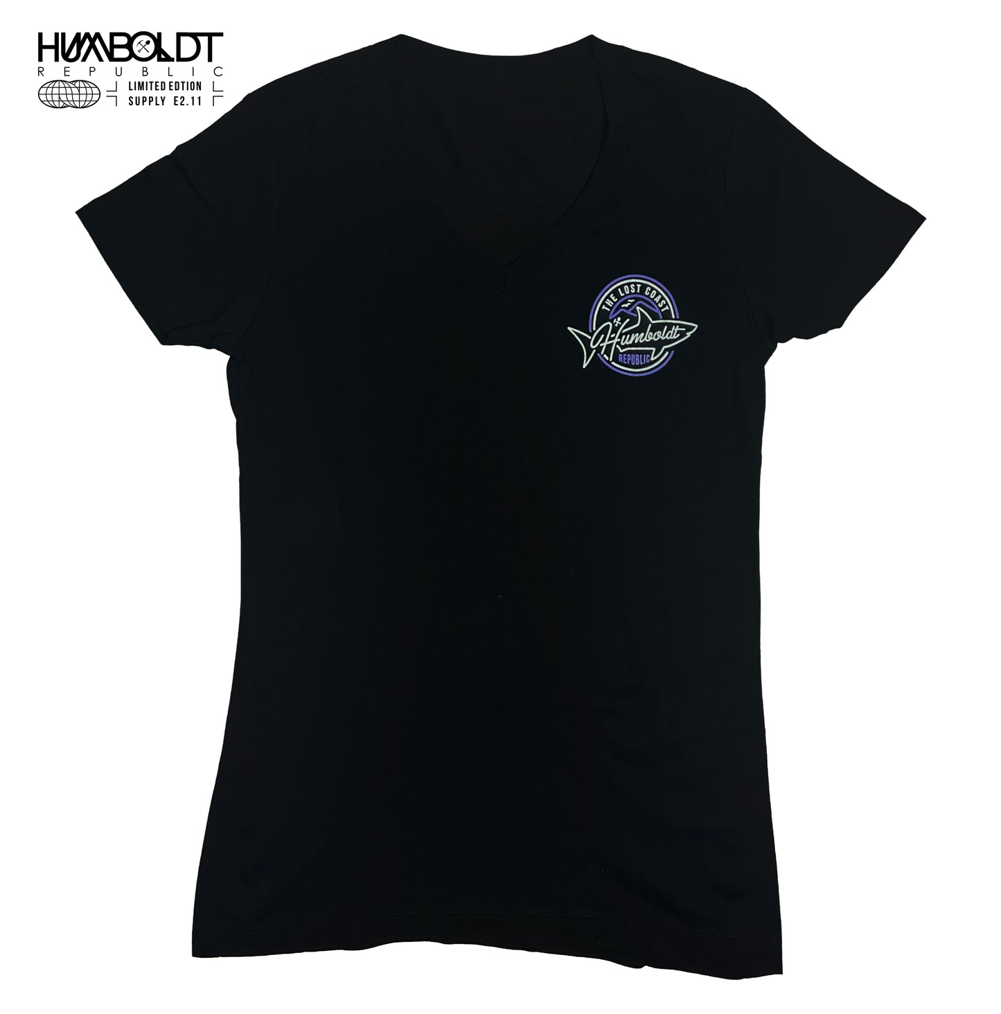"Lost Coast Shark" Women's V-Neck