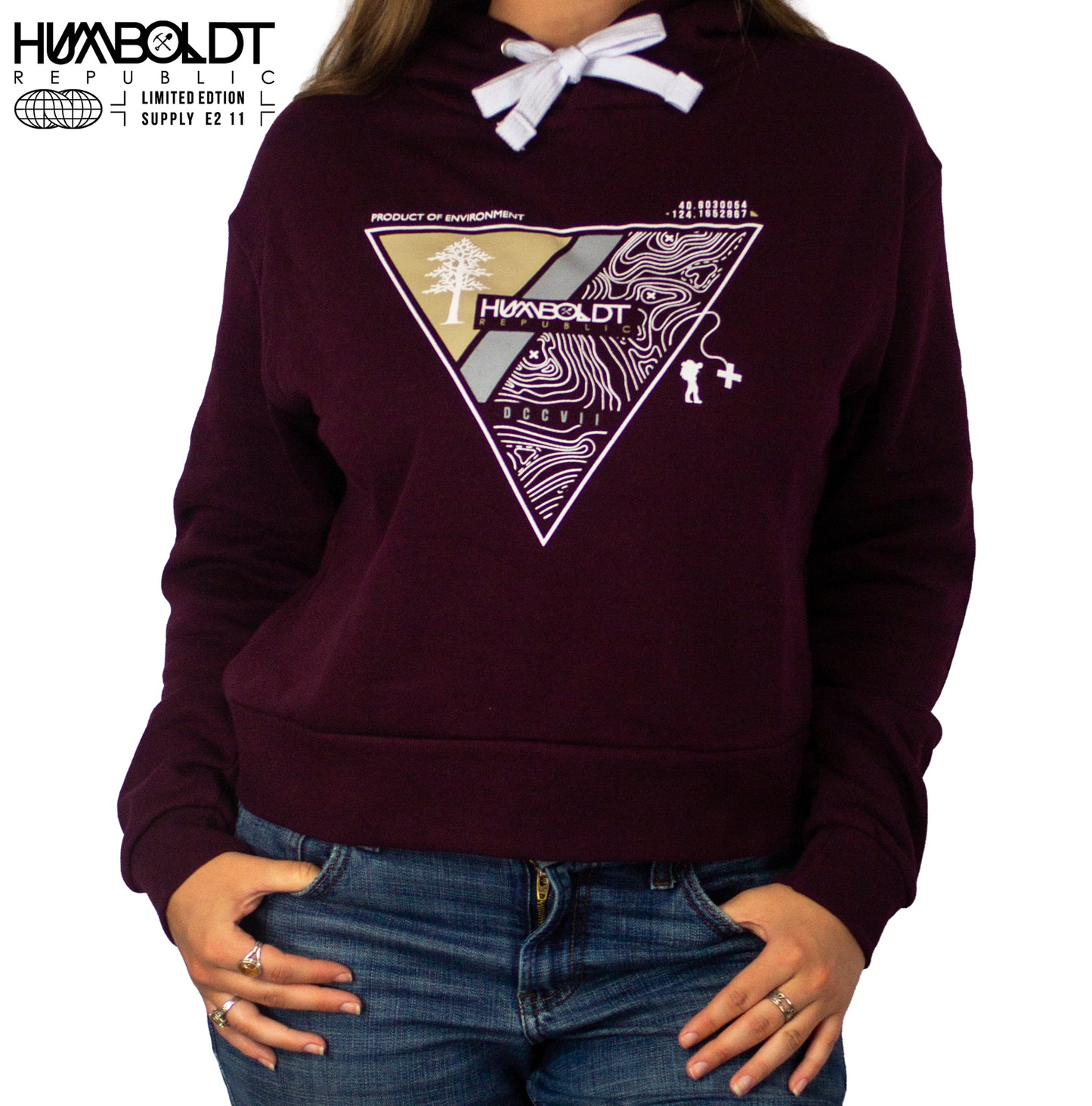 "Product Of Environment" Women's Cropped Hoodie