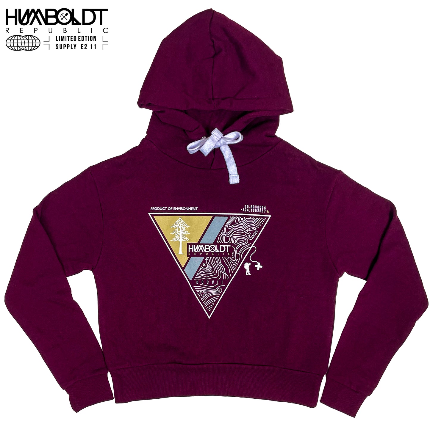 "Product Of Environment" Women's Cropped Hoodie