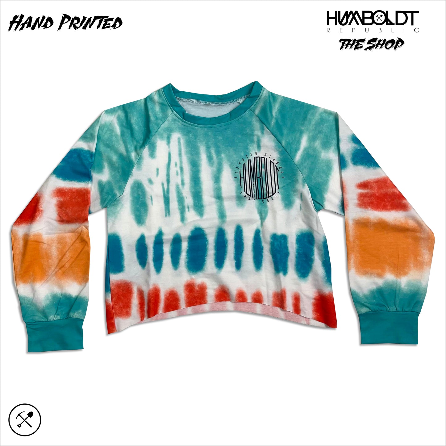 "HR Cropped Tie-Dye"  Women's Pullover
