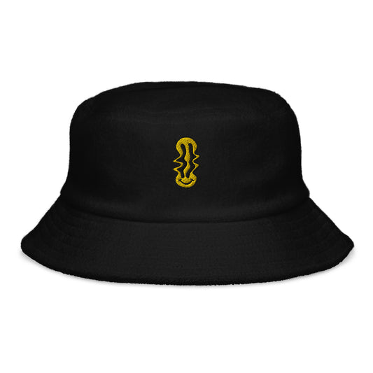 "Droopy" Unstructured terry cloth bucket hat